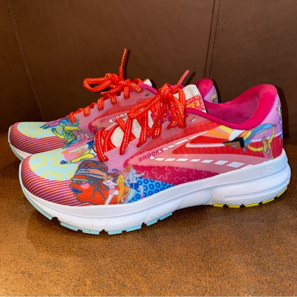 Brooks x Adam Dalton Blake Trace 3 Running Shoes Sneakers Pink Pride Womens 7.5 - Picture 5 of 8